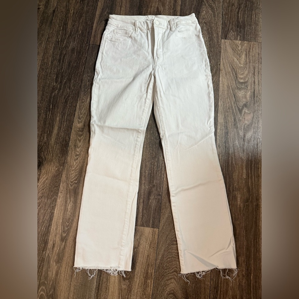 Good American White Jeans with Fray Size 27/4